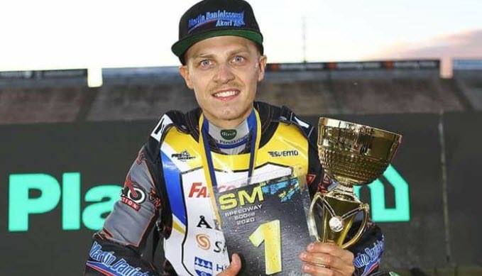 Якоб Торсселл чемпион Швеции по спидвею 2020 года